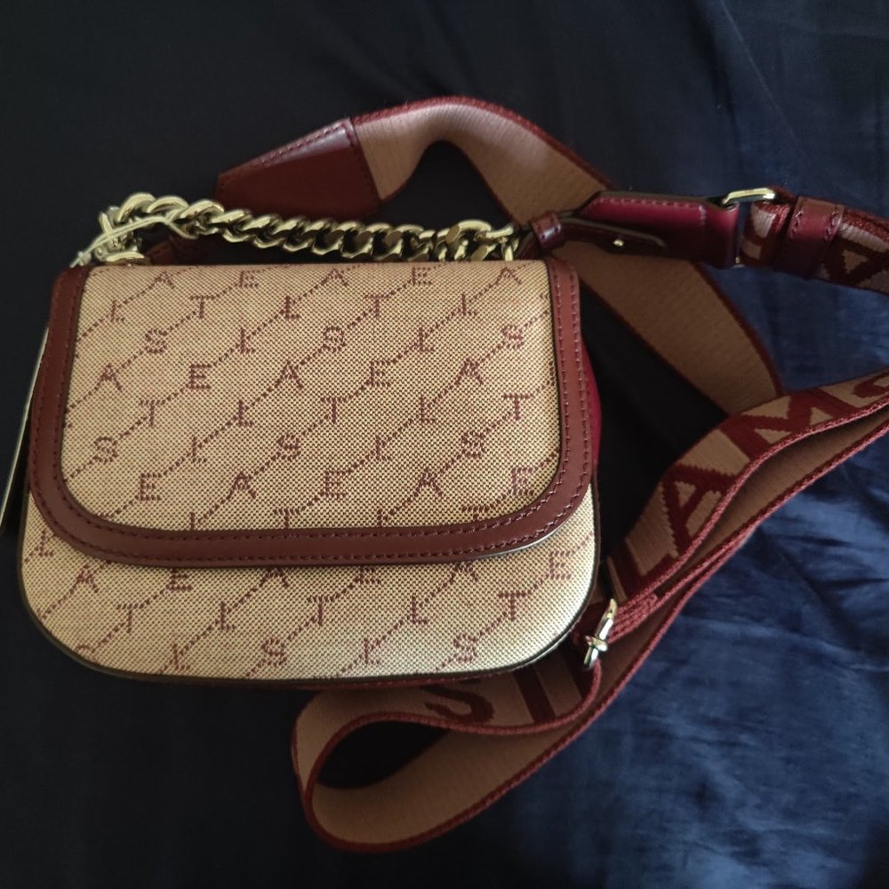 Stella McCartney Shoulder Bag Monogram Eco Canvas